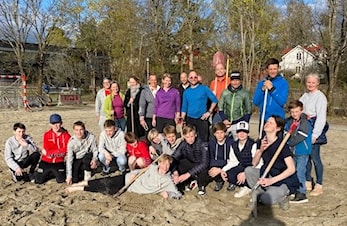 Nå er beachbanen klar for sesongen!