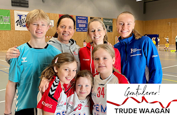 Trude Waagan vant "Årets barnehåndballtrener" i Region Øst!