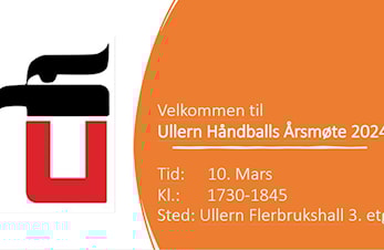Velkommen til årsmøte i Ullern Håndball 10. mars