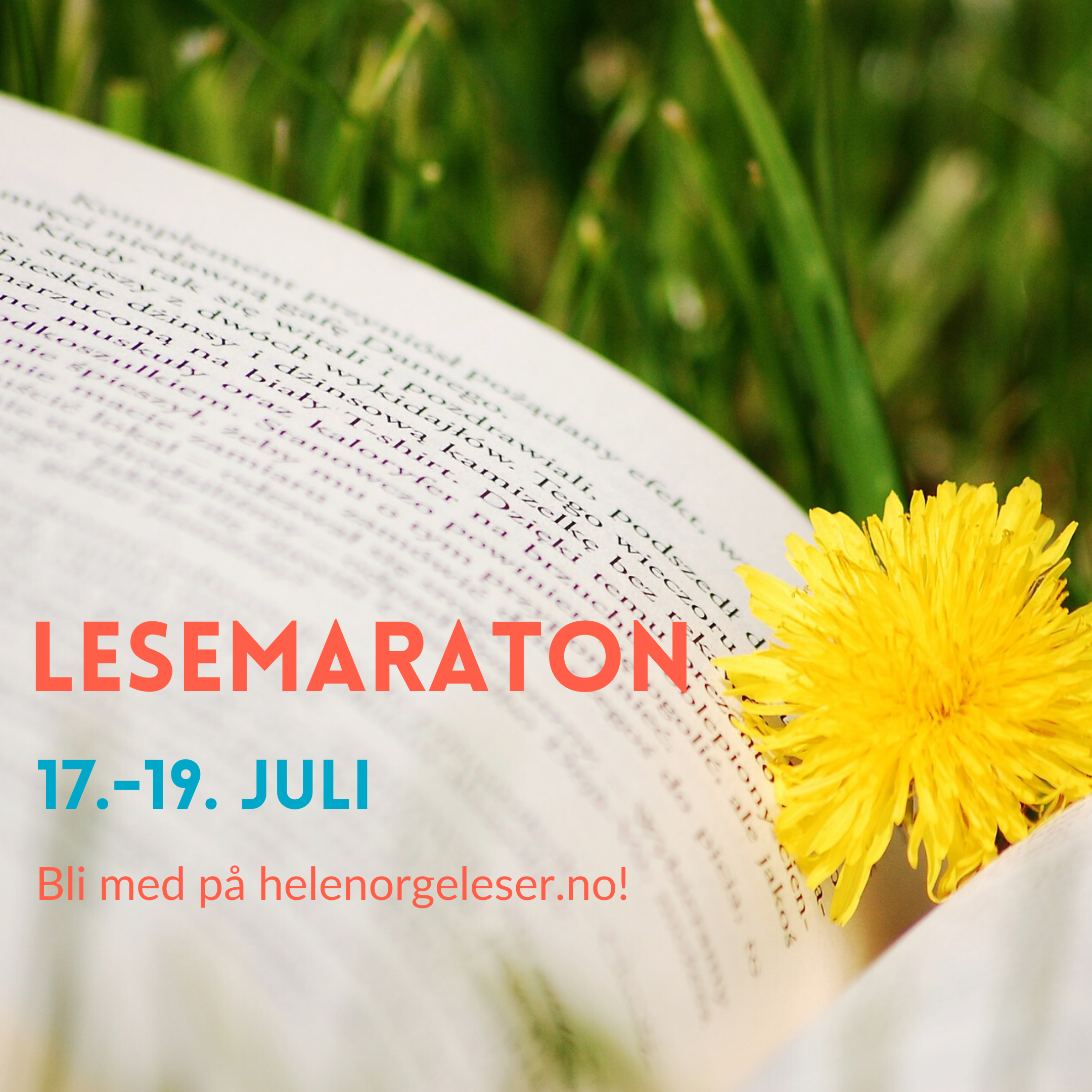 Lesemaraton 17.-19. juli!