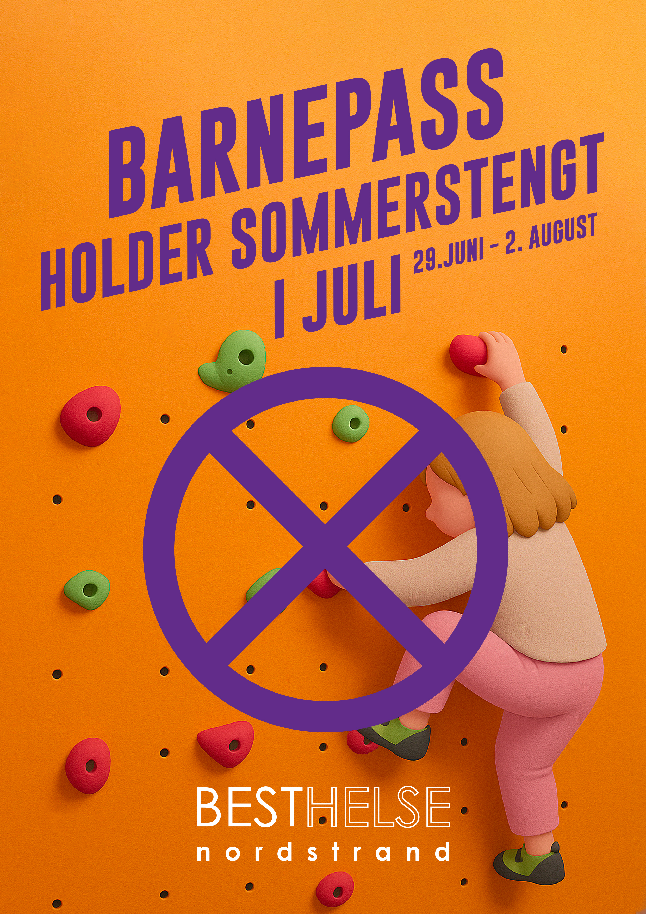 Barnepassen er stengt i sommer.