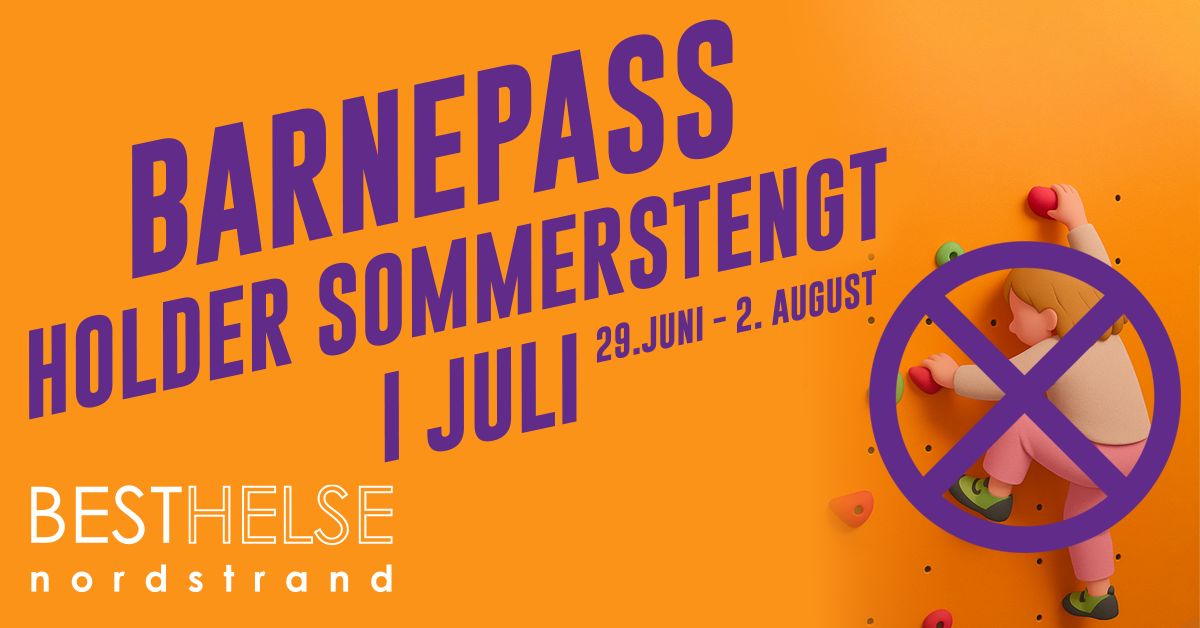 Barnepassen er stengt i sommer.
