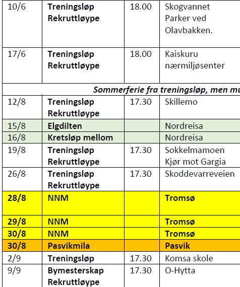 Image for Terminliste 2026