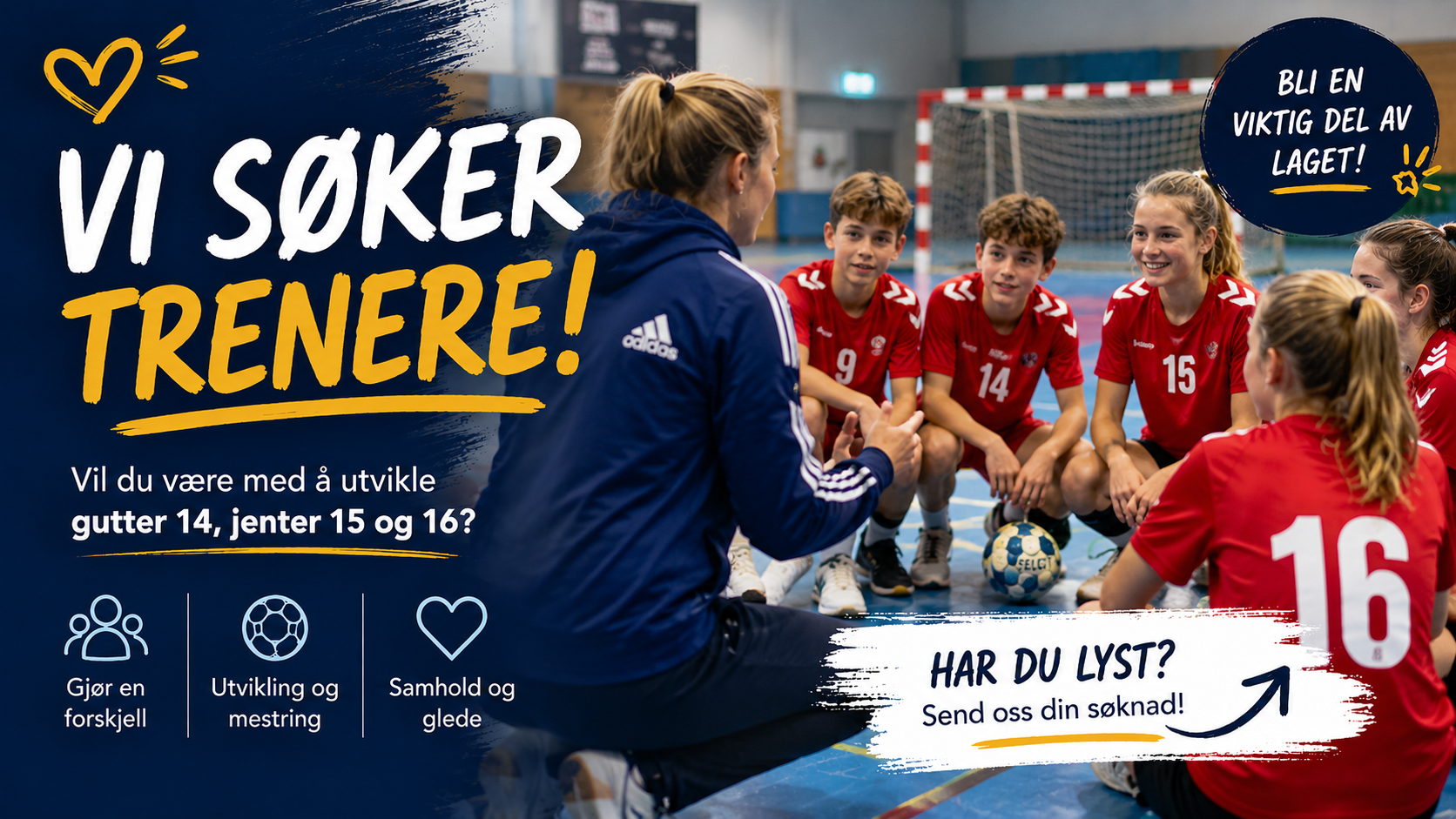 Image for Vil du bli trener for våre ungdomslag?