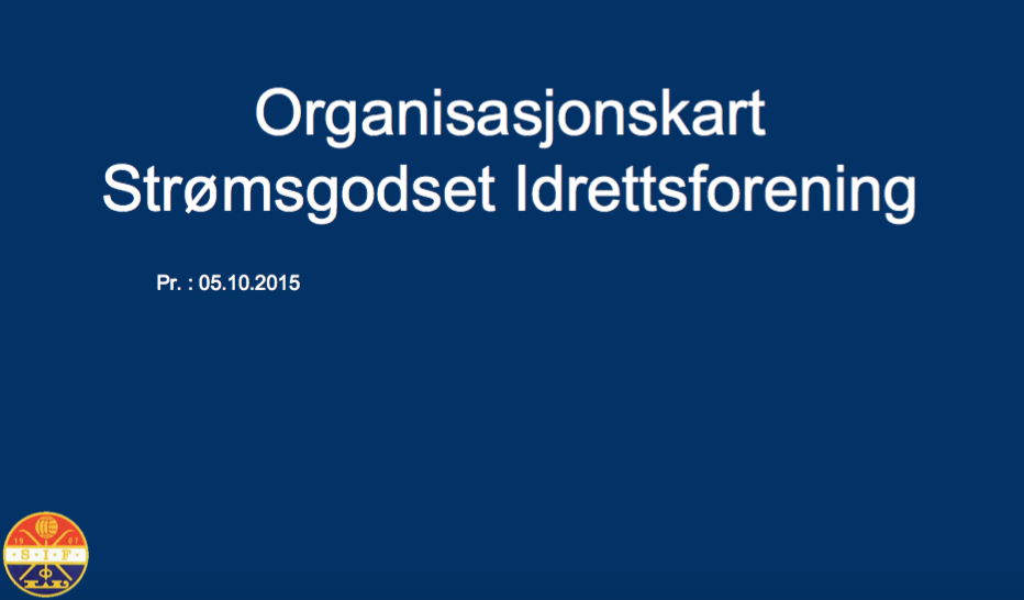 Organisasjonskart for Strømsgodset Idrettsforening