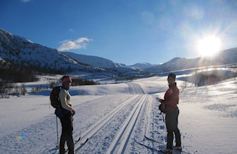 Løypebilete frå Øverberg Skisenter