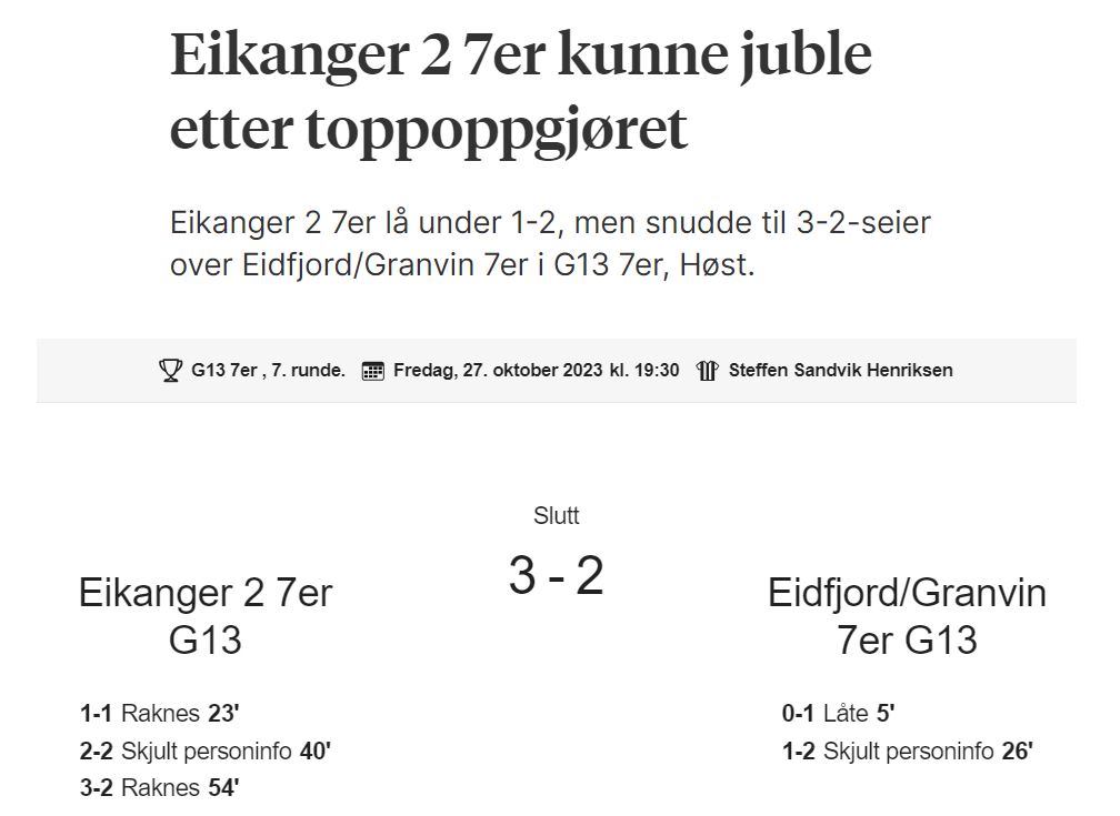 Heimekamp mot Eidfjord