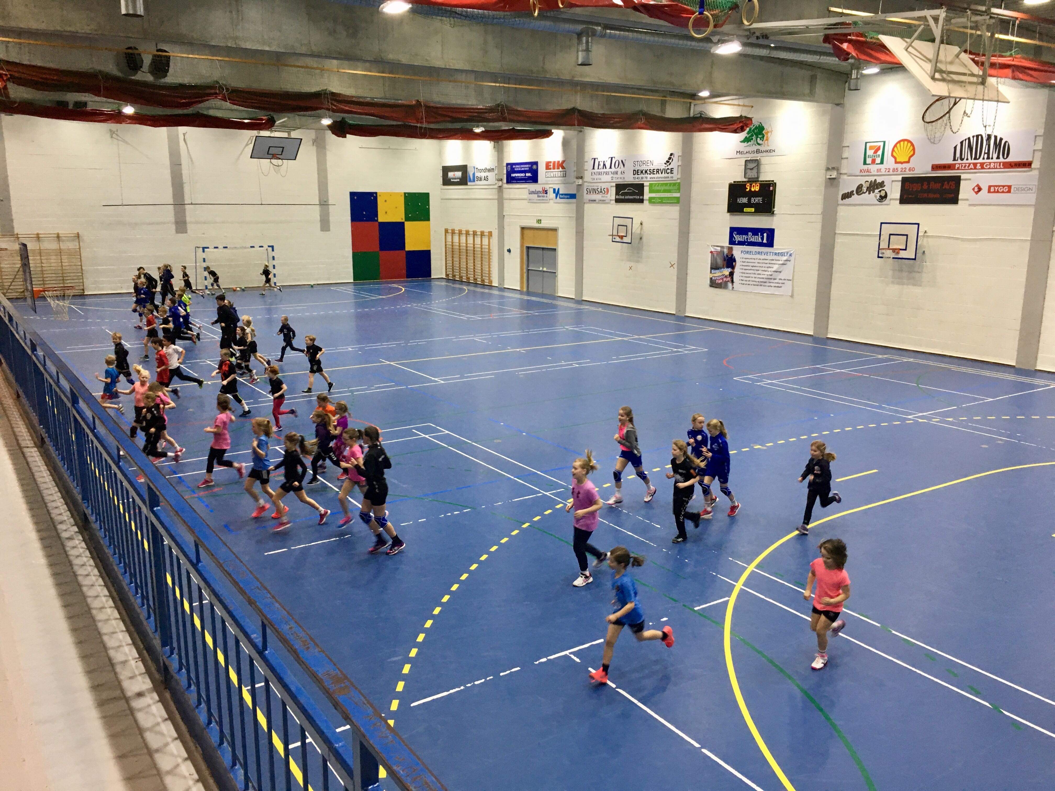 Første dag, Horghallen Håndballskole vinterferien 2019