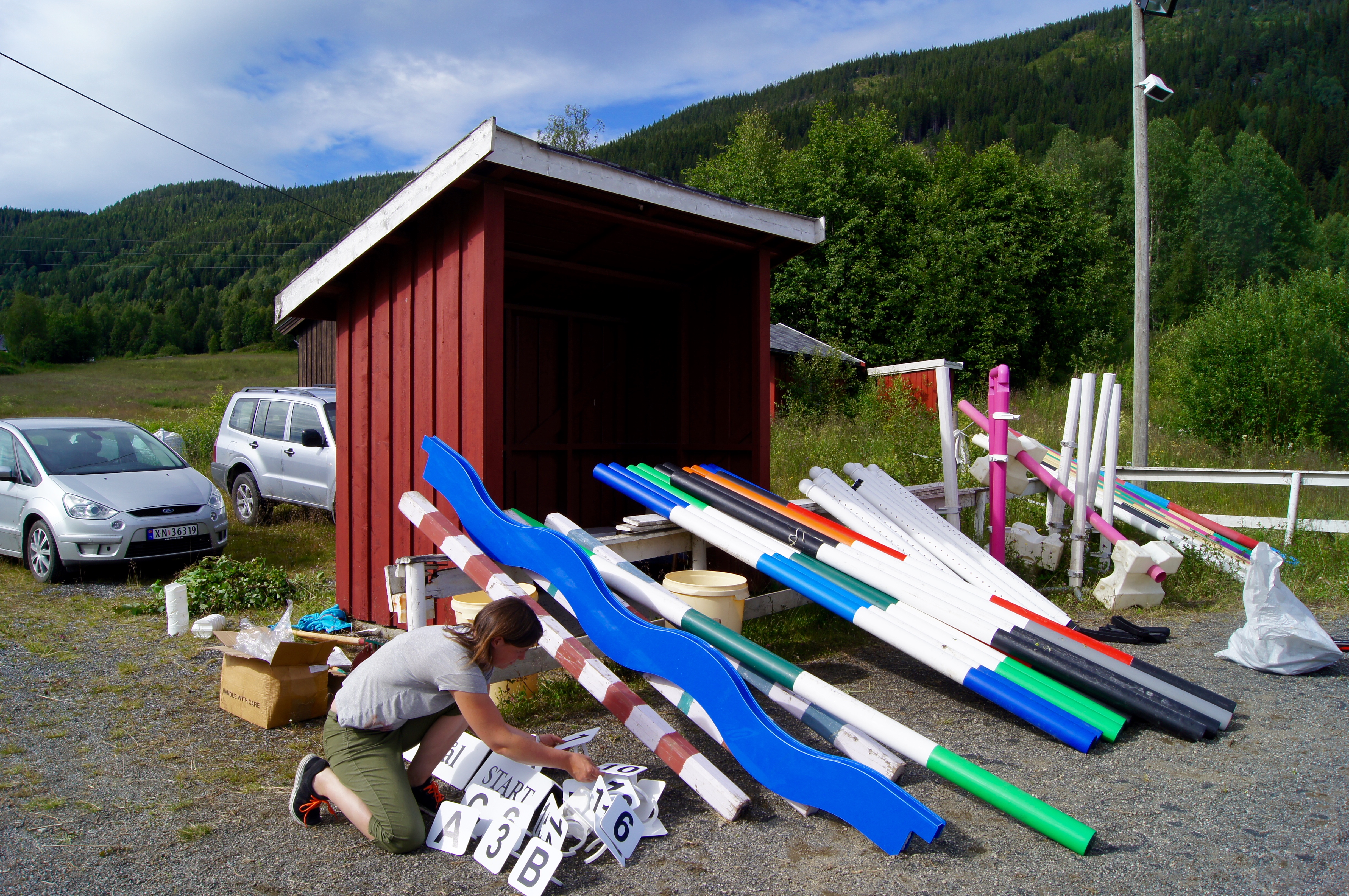 Dugnad på Bjørgo 07.07.2016. Forberedelser før stevne