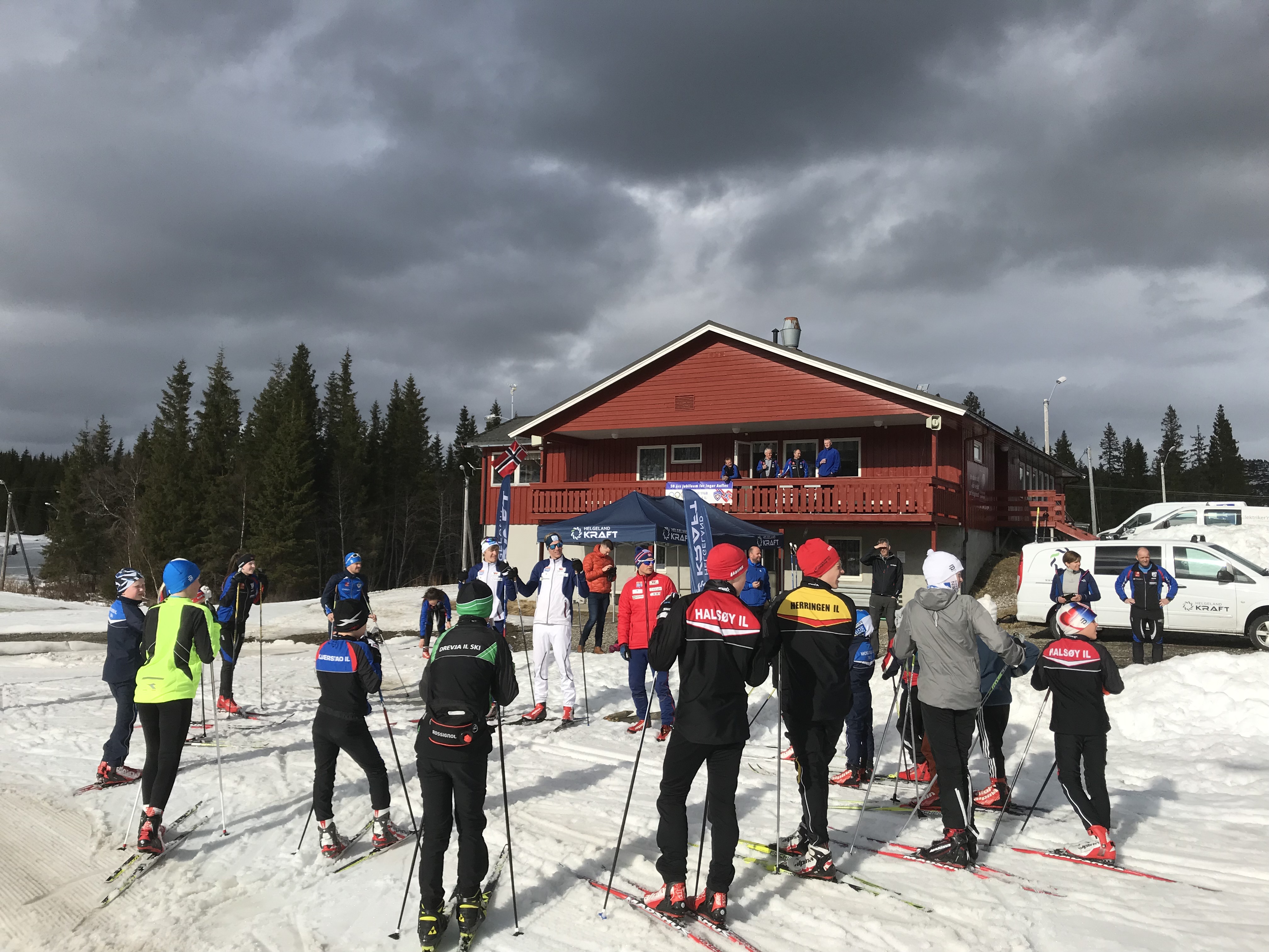 Besøk av kombinert landslaget