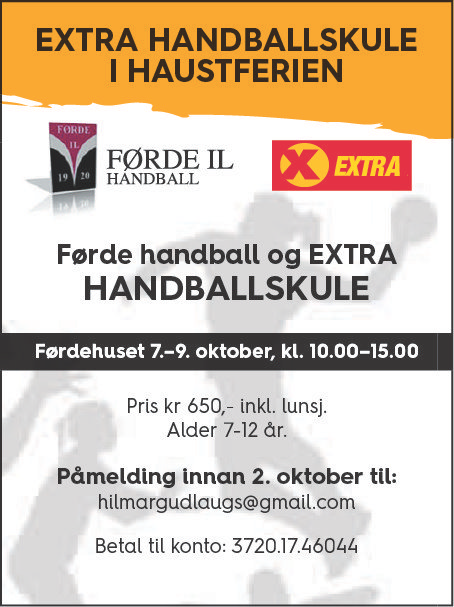 Bli med på handballskule i haustferien!