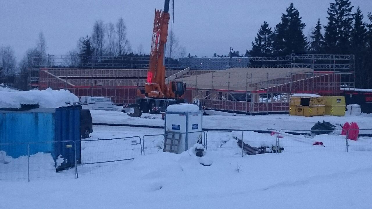 Noen bilder fra siste året med bygging av arenaen