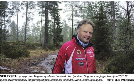 Ny lysløype fra Allergot til Teigen er på plass i løpet av vinteren