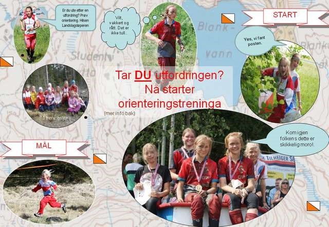 Orienteringstrening for nybegynnere fra 5.mai