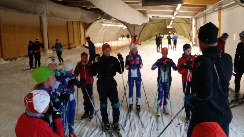 13/14-åringene til trening på Ski i Torsby