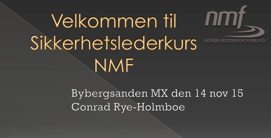 Informasjon etter Sikkerhetslederkurs