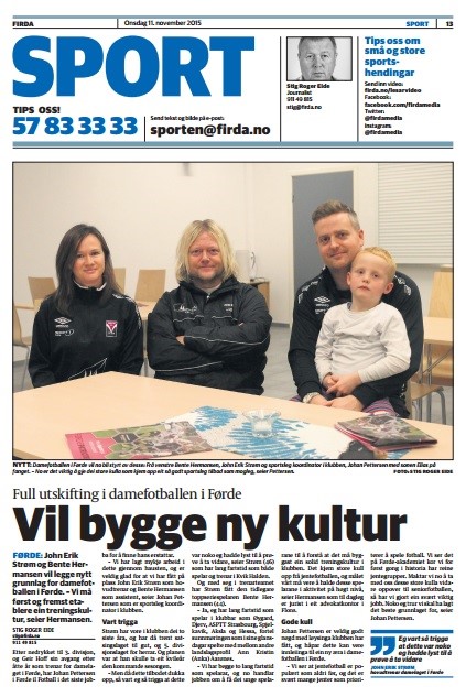 Strøm & Hermansen skal trene A-damelaget