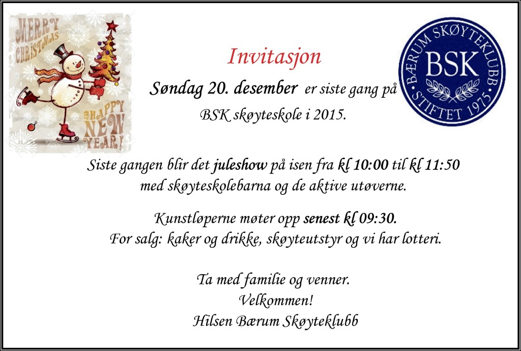 Juleshow 20. desember