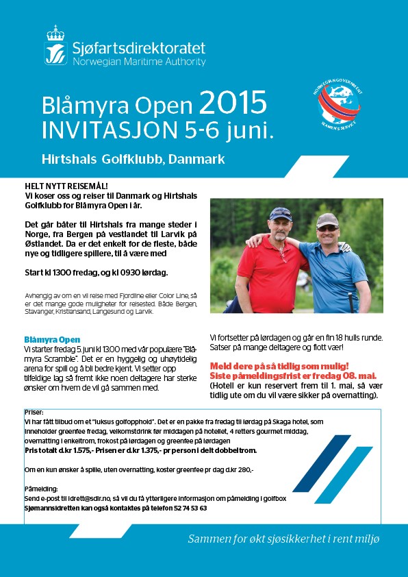 Invitasjon til Blåmyra Open i golf