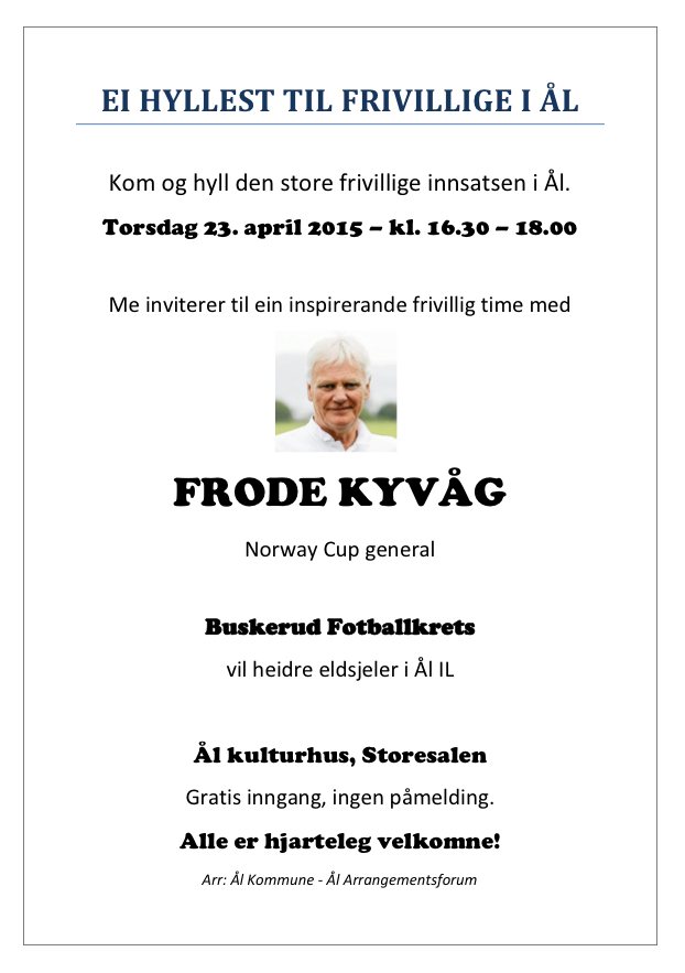 Frode Kyvåg kommer til ÅL