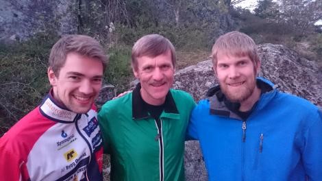 Geir Øien på det norske vinnerlaget i fredagens Pre-O-stafett