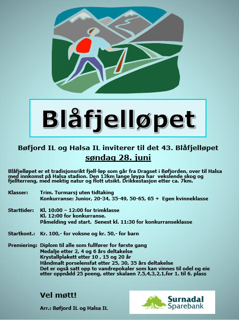 Invitasjon til Blåfjelløpet