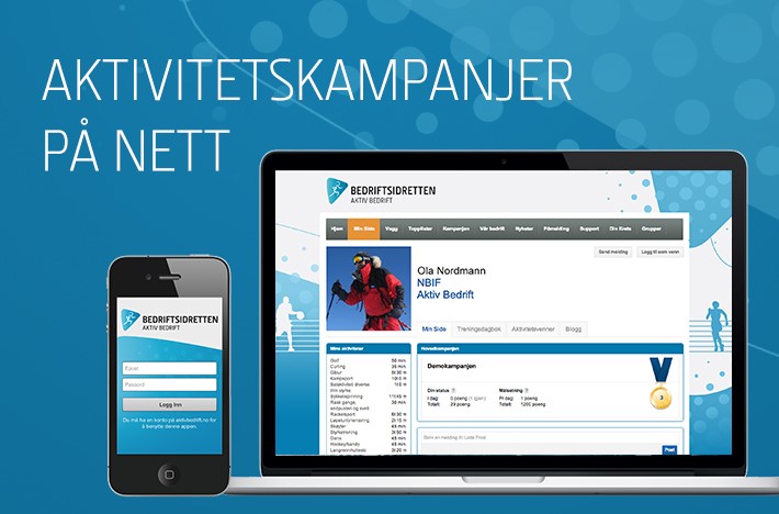 Registrere aktivitet med mobilapplikasjon