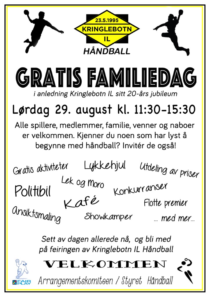 Invitasjon til Jubileumsfeiring