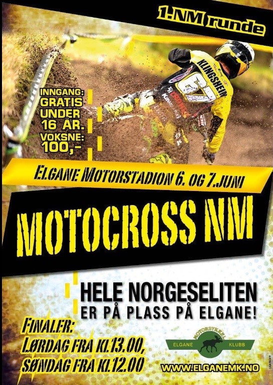 Norgesmesterskap på Elgane MK i helga!