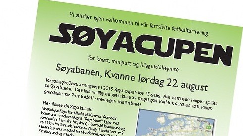 Søyacupen 2015 nærmer seg - invitasjonen er nå klar