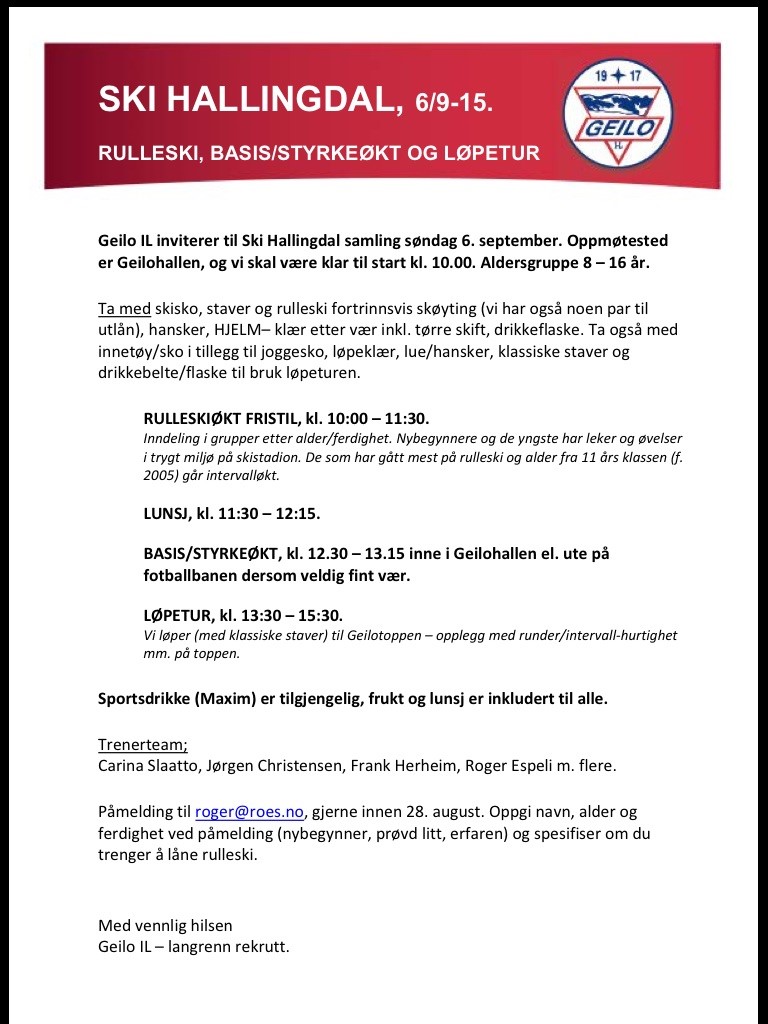 Skisamling Geilo