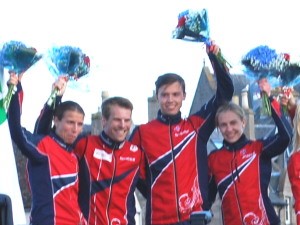 Sølv til Norge i sprintstafetten