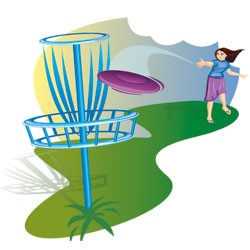 Grilling og frisbeegolf