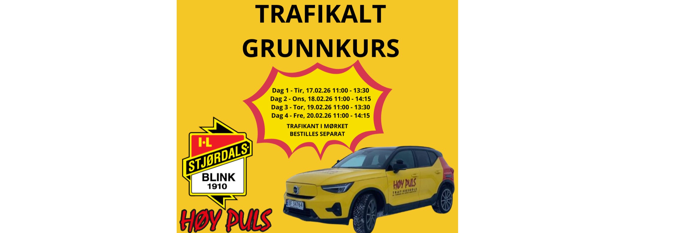 Trafikalt grunnkurs for Stjørdals-Blink medlemmer