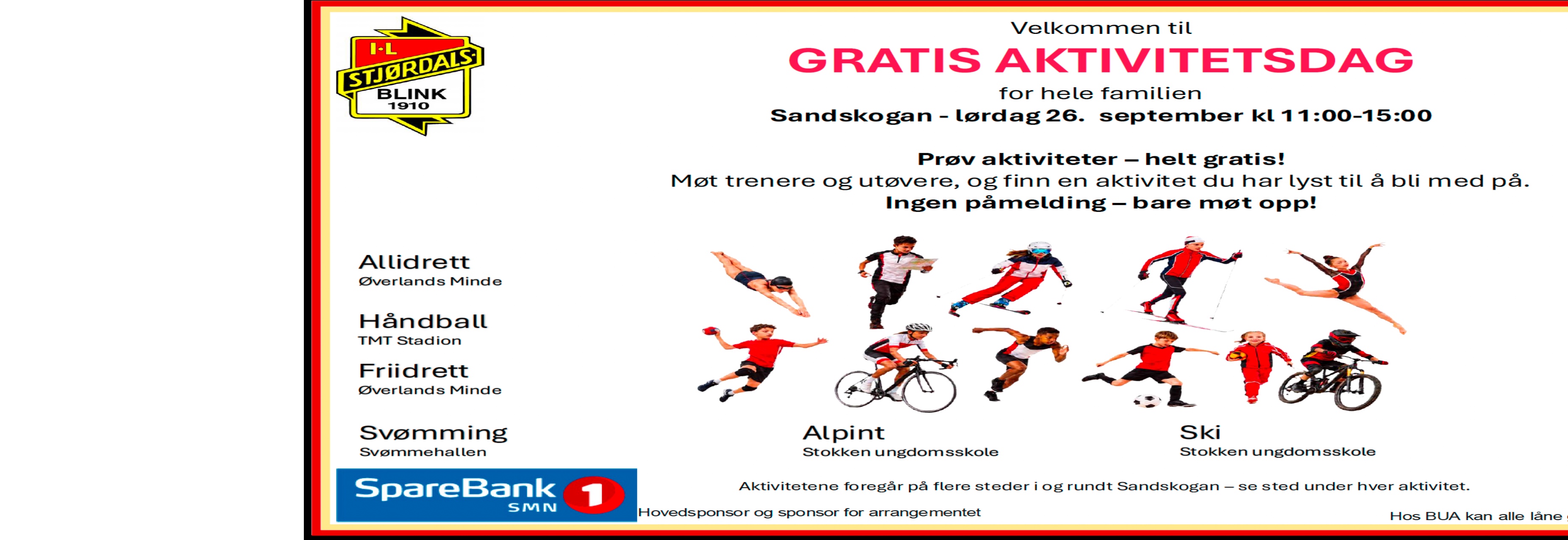 Aktivitetsdag Sandskogan 26.09.2026 11:00-15:00