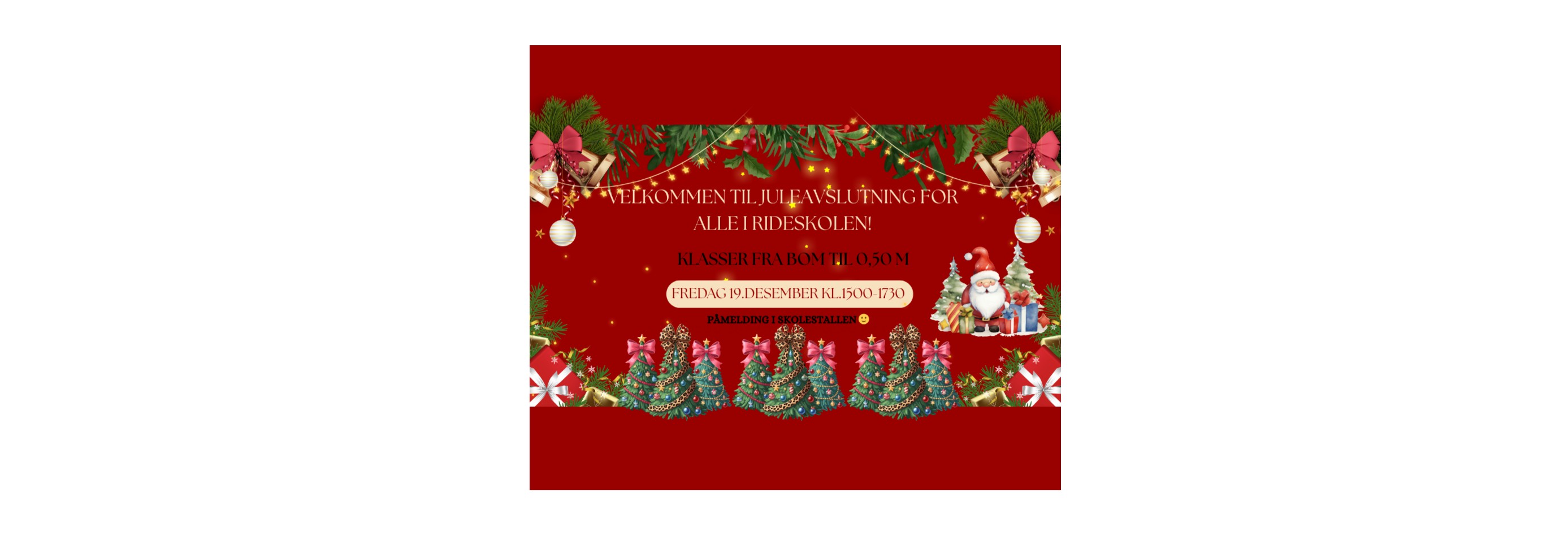 Velkommen til Rideskole avslutning 2025