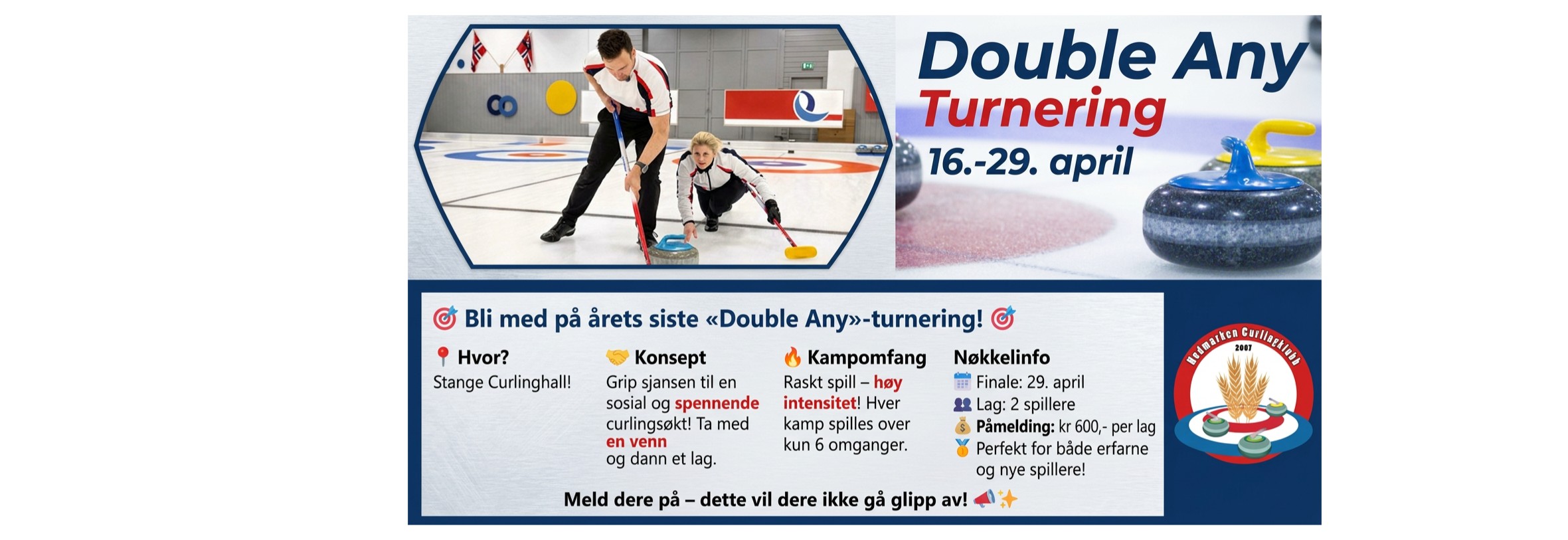 Double any turnering april 2026
