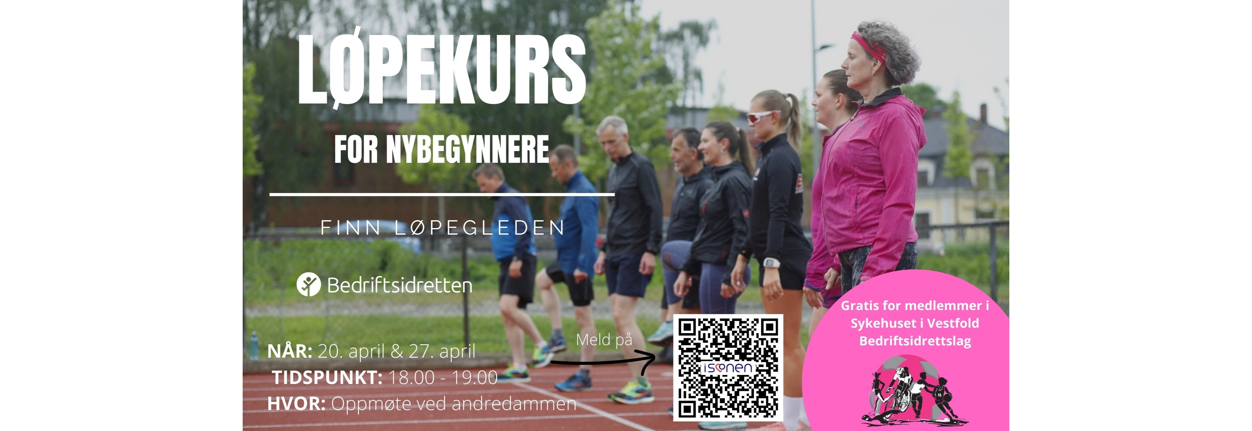 To dagers løpekurs 20. og 27, April