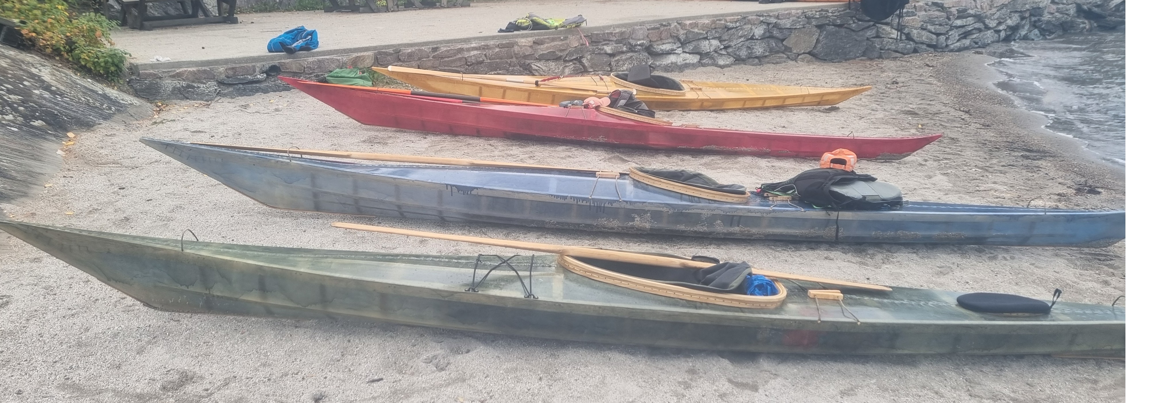 Grønlandskajakksamling (qajaq og vaffel)