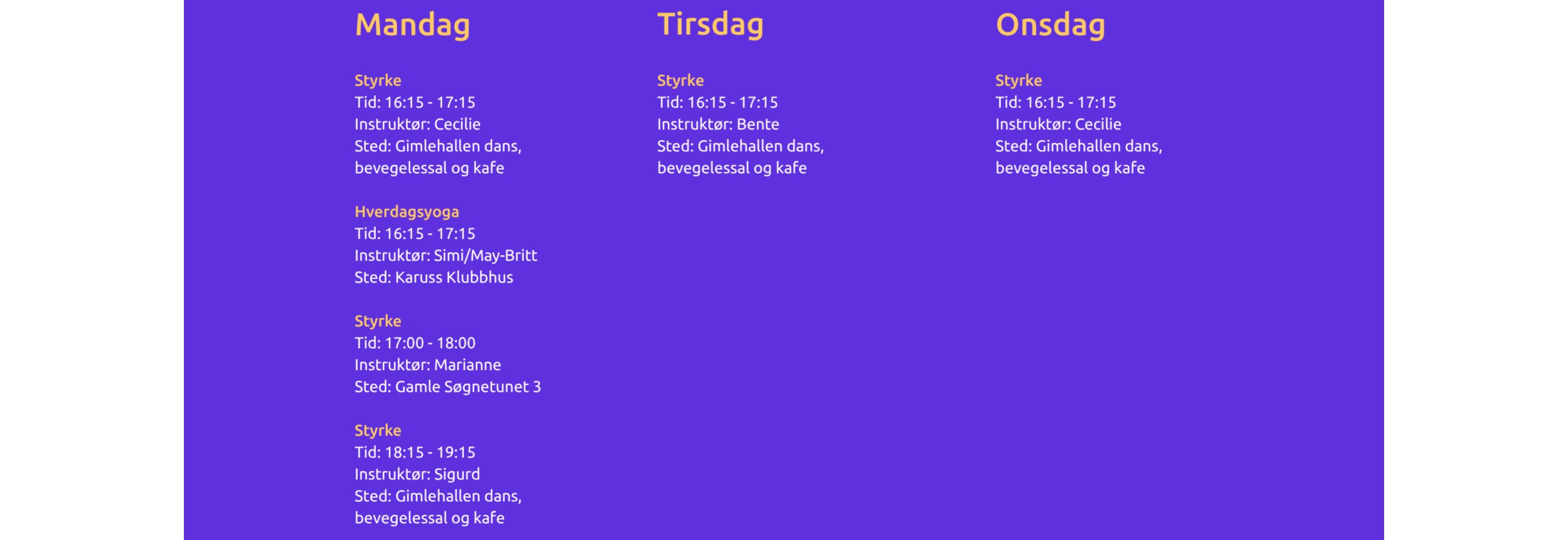 Styrketrening i Kristiansand