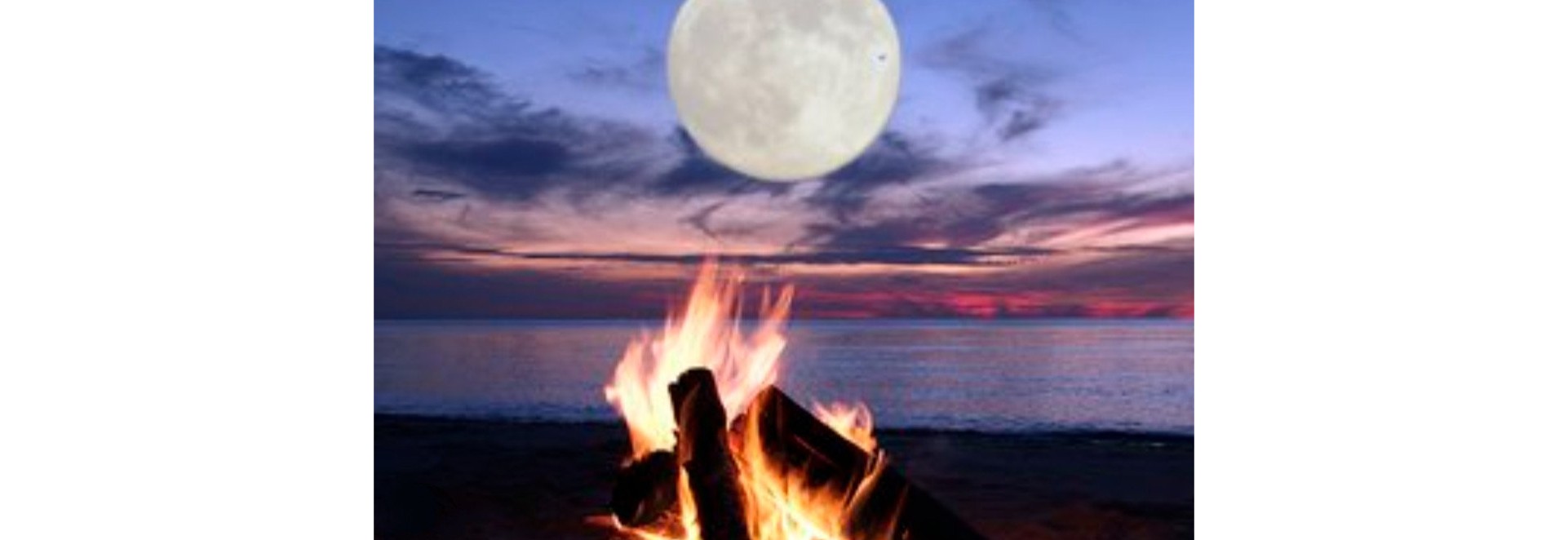 Full moon fire at Øvresetertjern