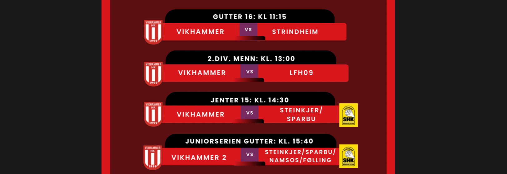 18. OKT. KAMPER I MALVIKHALLEN