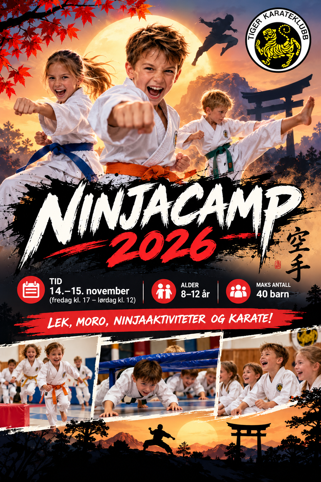 Ninjacamp for alle på barneparti