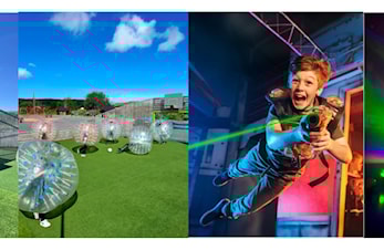 Lasertag og boblefotball onsdag 25.juni
