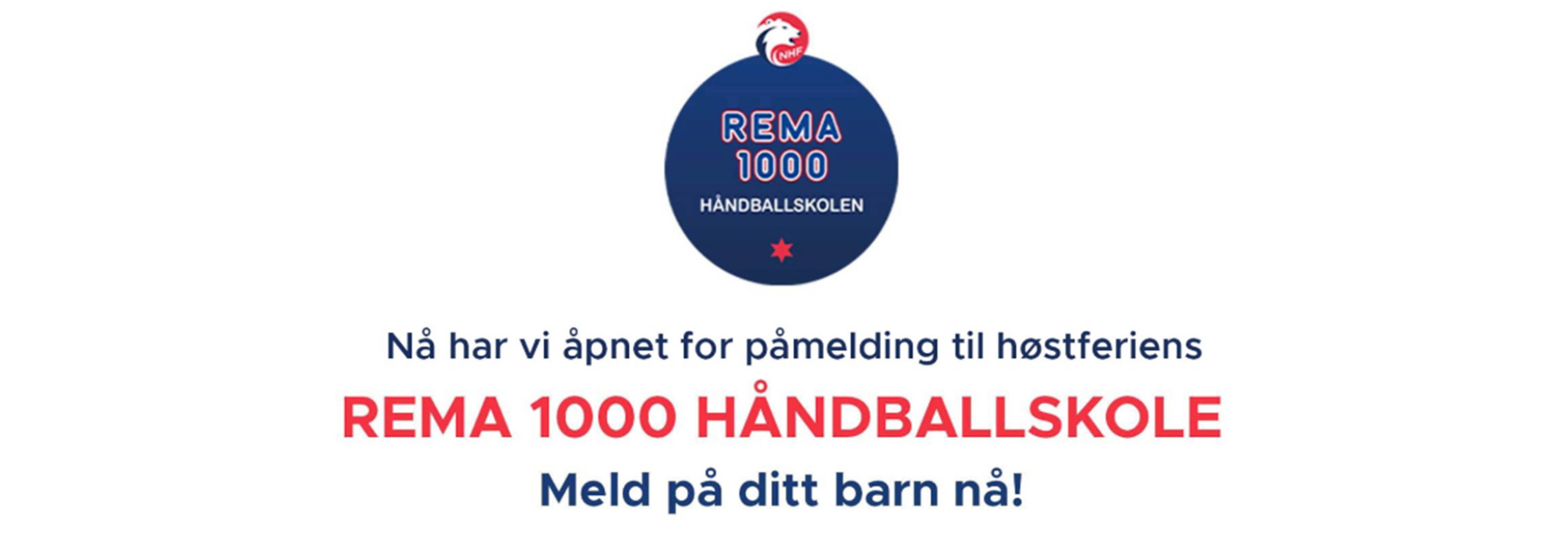 REMA 1000 HÅNDBALLSKOLE HAUST 2026