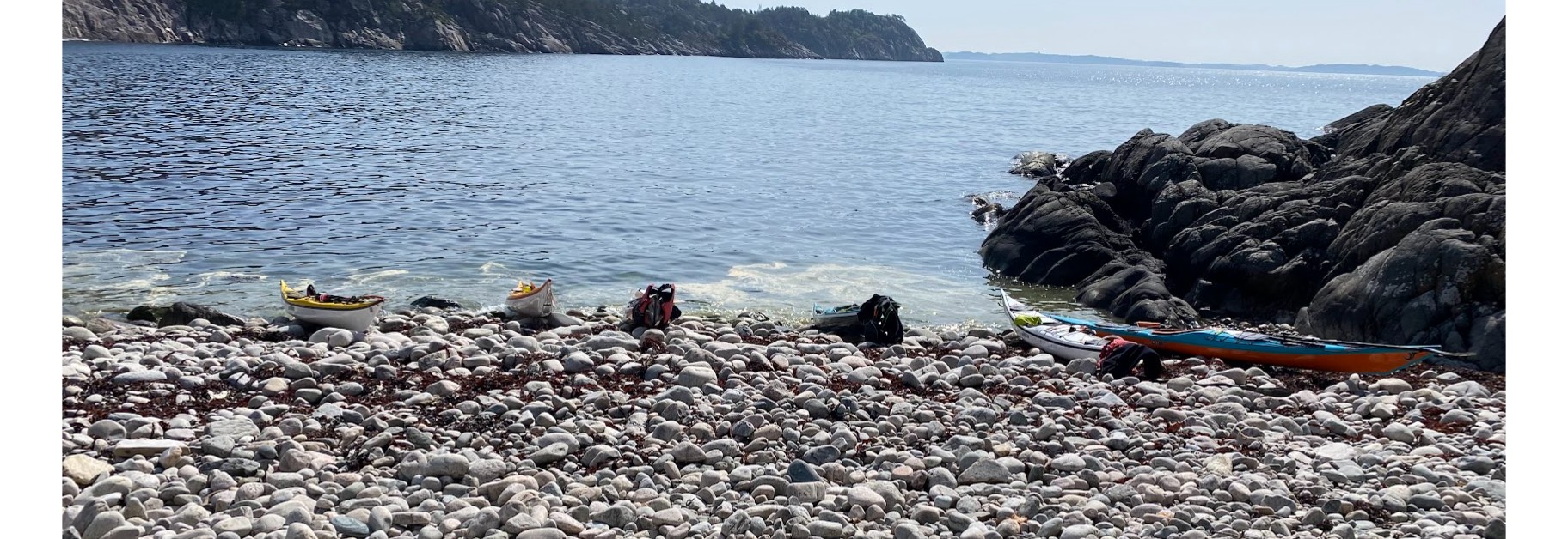 Vi padler til Kuskjæret på Forstrøno