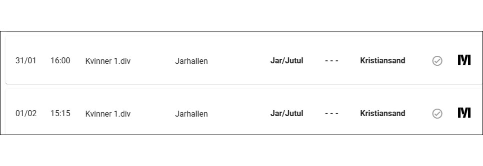 INTERESSEPÅMELDING - Bortehelg mot Jar/Jutul