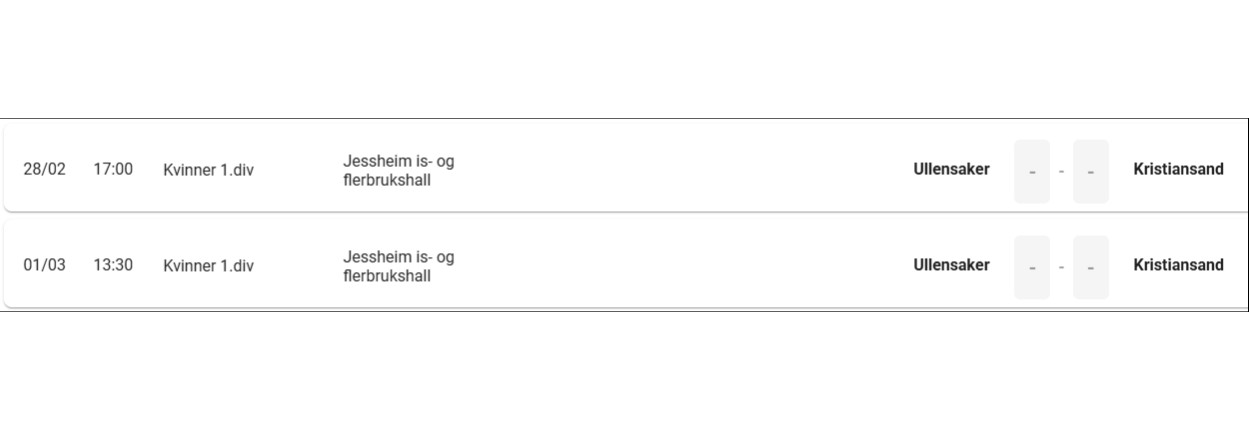 INTERESSEPÅMELDING - Bortehelg mot Ullensaker