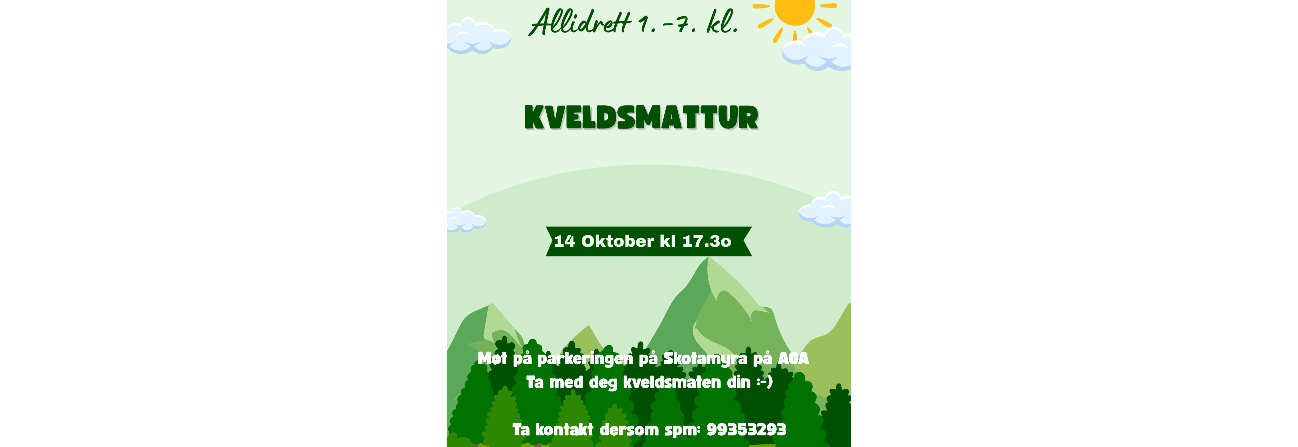 Allidrett (1. - 7. klasse) Kveldsmattur