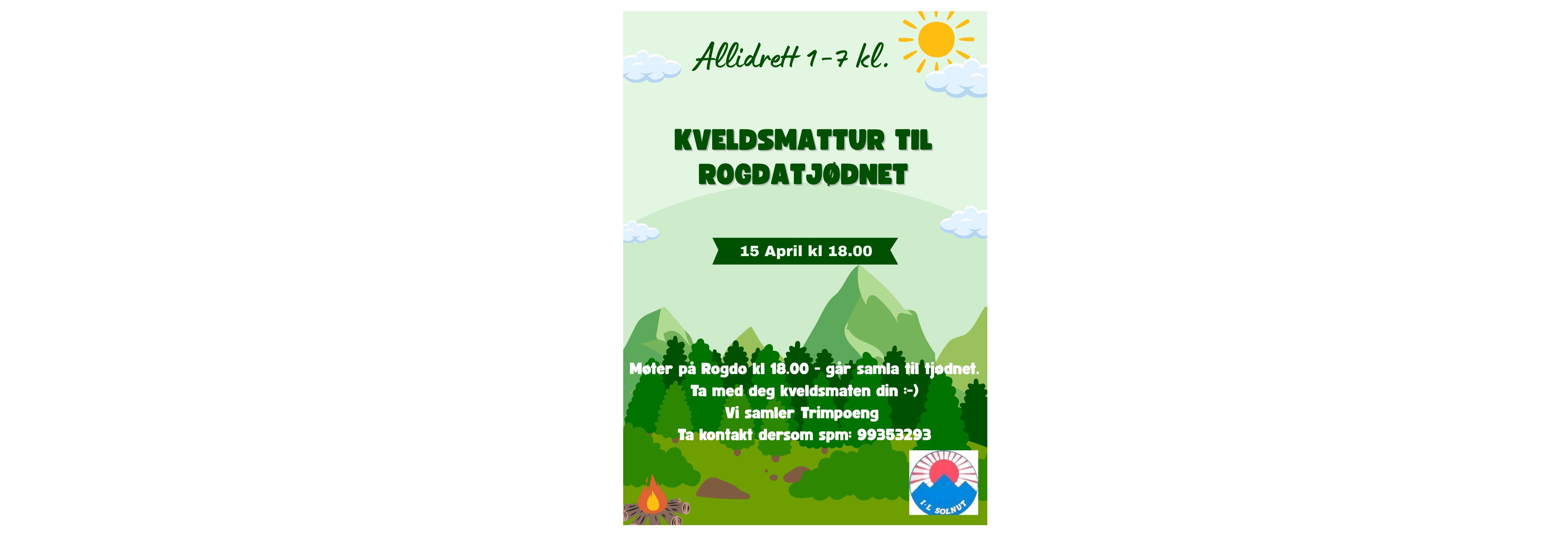 Allidrett for 1-7 klasse - kveldsmattur